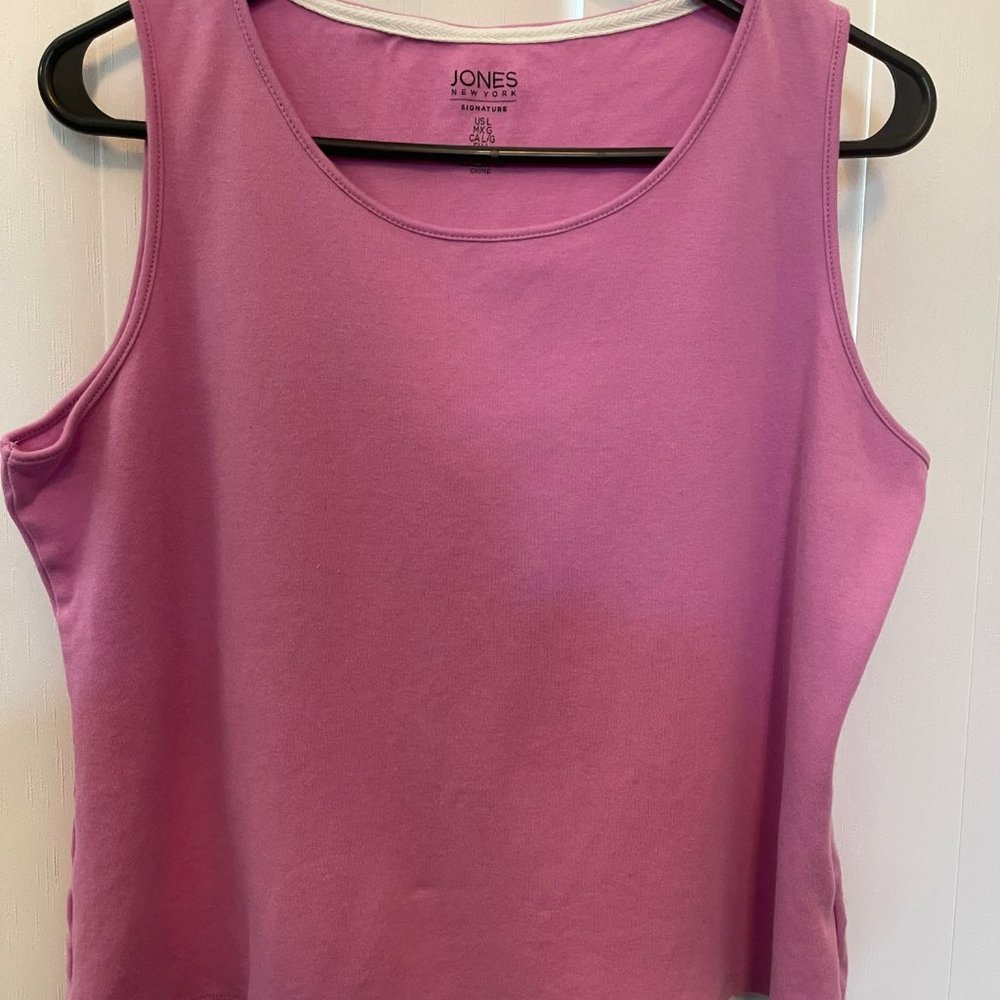 Jones New York Pink Tank Top   Size LG